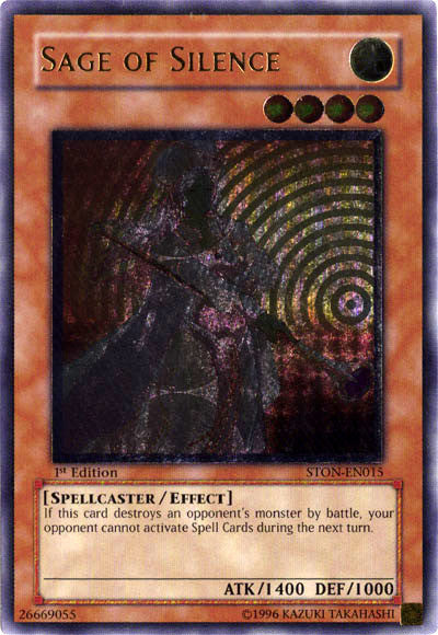 Sabio del Silencio [STON-EN015] Ultimate Rare 