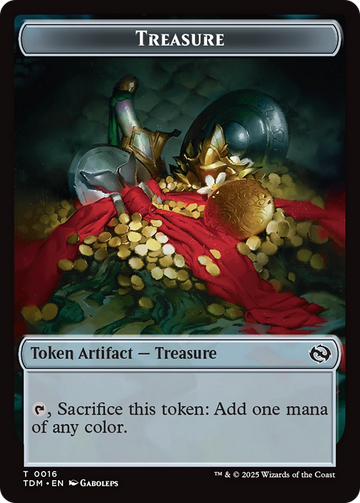 Beast // Treasure Double-Sided Token [Tarkir: Dragonstorm Commander Tokens] - 0