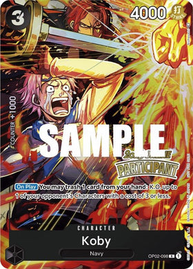 Koby (Regional en línea 2023) [Participante] [Tarjetas de promoción de One Piece] 