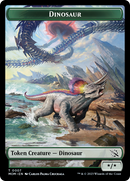 Ficha de doble cara de Soldado // Dinosaurio [Fichas de Marcha de las Máquinas] -2