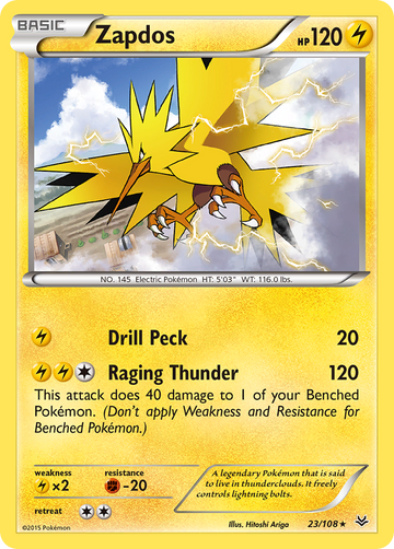 Zapdos (23/108) [XY: Cielos rugientes] 