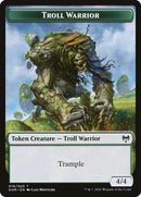 Human Warrior // Troll Warrior Double-Sided Token [Kaldheim Tokens]-2