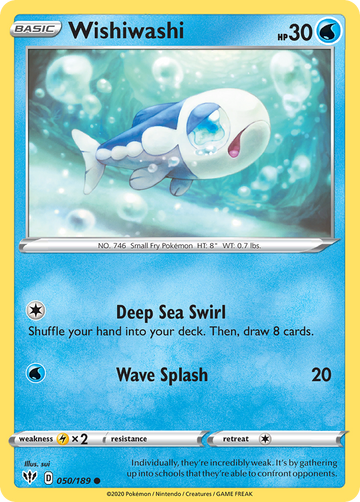Wishiwashi (050/189) [Espada y escudo: oscuridad en llamas] 