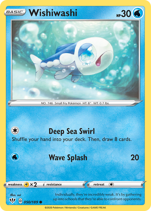 Wishiwashi (050/189) [Espada y escudo: oscuridad en llamas] 