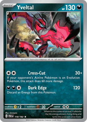 Yveltal (118/182) [Scarlet &amp; Violet: La grieta de la paradoja] 