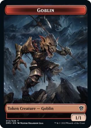 Zombie Knight // Goblin Double-Sided Token [Dominaria United Commander Tokens] - 0