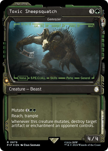 Toxic Sheepsquatch - Gemrazer (Escaparate) (Reflectante de Surge) [Fallout] 