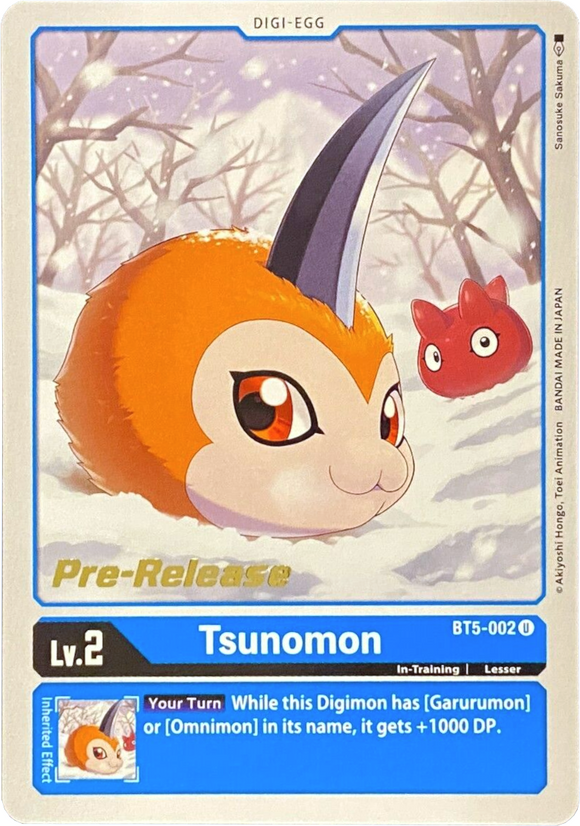 Tsunomon [BT5-002] [Promociones previas al lanzamiento de Battle of Omni] 