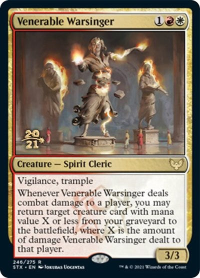 Venerable Warsinger [Promociones de prelanzamiento de Strixhaven: School of Mages] 