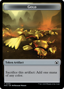 Thopter // Gold Double-Sided Token [March of the Machine Commander Tokens]-2