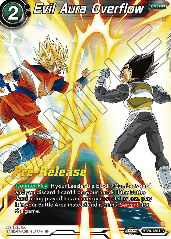 Desbordamiento de aura maligna (BT20-136) [Promociones de prelanzamiento de Power Absorbed] 