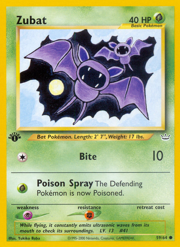 Zubat (59/64) [Neo Revelation 1.ª Edición] 