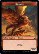 Dragon // Copy Double-Sided Token [Modern Horizons 3 Commander Tokens]-1