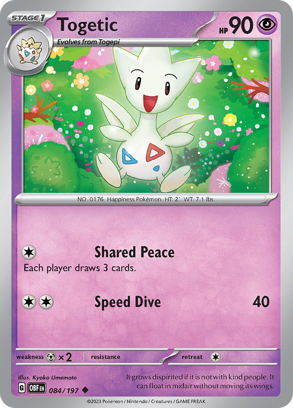 Togetic (084/197) [Scarlet &amp; Violet: Llamas de obsidiana] 