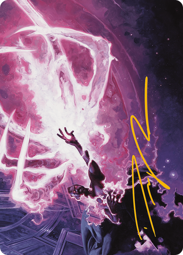 Tarjeta de arte Flare of Malice (firma estampada en dorado) [Serie de arte Modern Horizons 3] 
