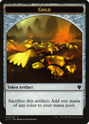 Dragon (006) // Gold Double-Sided Token [Commander 2017 Tokens]-2