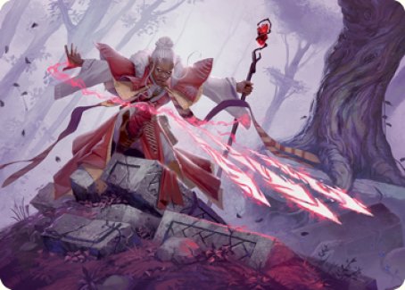 Tarjeta de arte de Misil Mágico [Serie de arte de Dungeons &amp; Dragons: Aventuras en los Reinos Olvidados] 