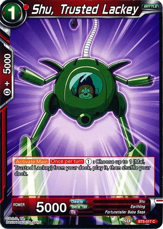 Shu, el lacayo de confianza (BT5-017) [Renacimiento milagroso] 