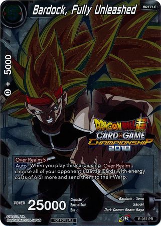 Bardock, totalmente desatado (P-067) [Tarjetas de promoción de torneos] 
