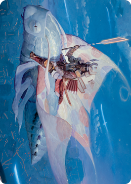 Tarjeta de arte del samurái bendecido por el cielo [Serie de arte Kamigawa: Neon Dynasty] 