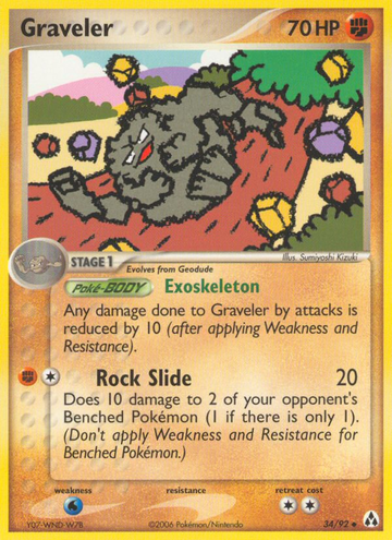 Graveler (34/92) [EX: Creador de leyendas] 