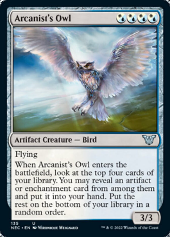 Búho del arcanista [Kamigawa: Neon Dynasty Commander] 