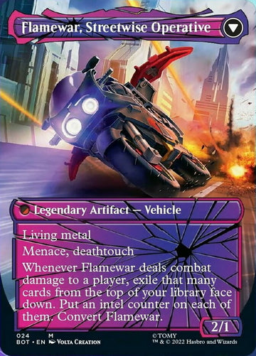 Flamewar, Brash Veteran // Flamewar, Streetwise Operative (Shattered Glass) [Transformers] - 0