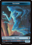 Spirit (0006) // Illusion Double-Sided Token [Secrets of Strixhaven Commander Tokens]-2