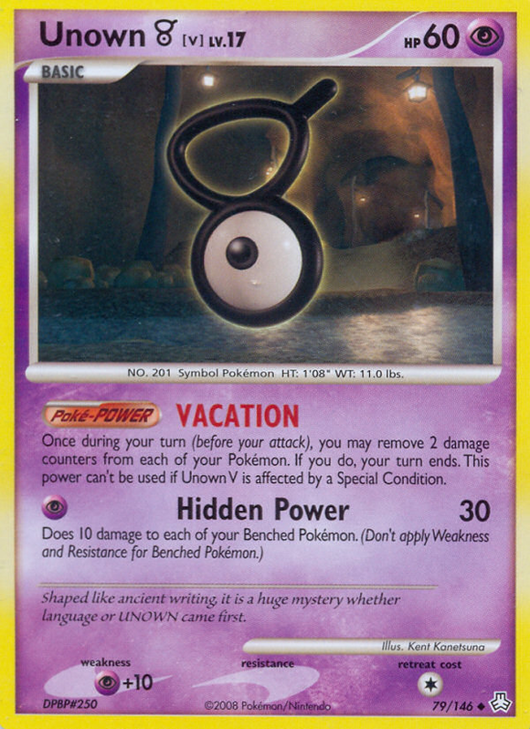 Unown V (79/146) [Diamante y Perla: Leyendas despertadas] 