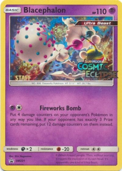 Blacephalon (SM221) (Promoción de prelanzamiento del personal) [Sun &amp; Moon: Black Star Promos] 