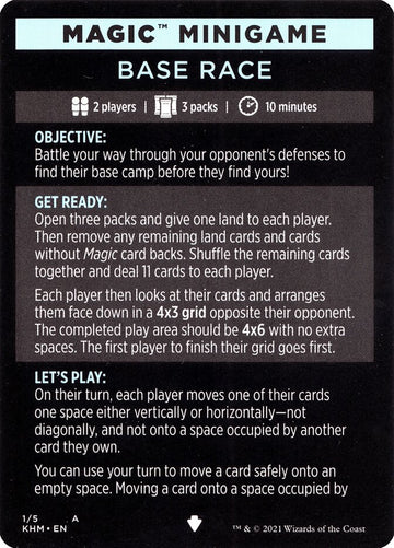 Base Race (Magic Minigame) [Kaldheim Minigame]