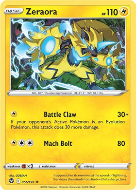 Zeraora (056/195) [Espada y escudo: Tempestad de plata] 