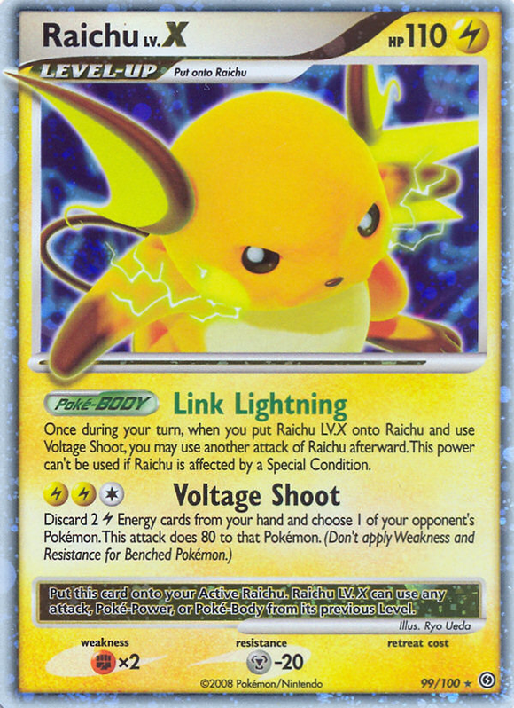 Raichu LV.X (99/100) [Diamante y Perla: Frente Tormentoso] 