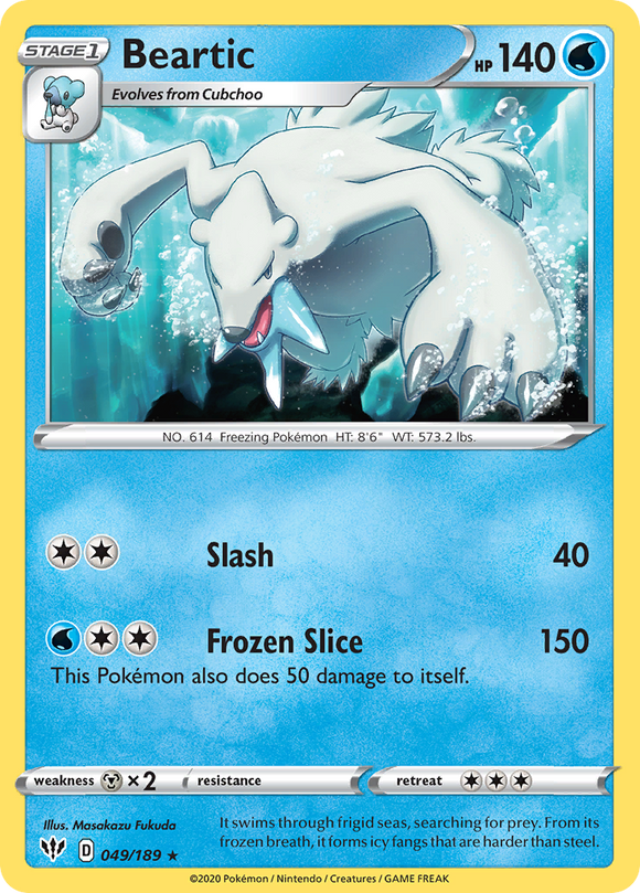 Beartic (049/189) [Espada y escudo: oscuridad en llamas] 