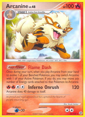 Arcanine (22/132) [Diamante y Perla: Maravillas secretas] 