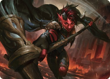 Tarjeta de arte de Karlach, Furia del Averno (34) [Serie de arte de Commander Legends: Battle for Baldur's Gate] 