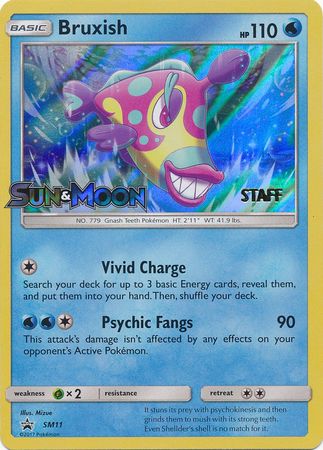 Bruxish (SM11) (Promoción de prelanzamiento del personal) [Sun &amp; Moon: Black Star Promos] 