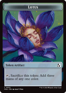 Dragon // Lotus Double-Sided Token [Reality Fracture Tokens]-2