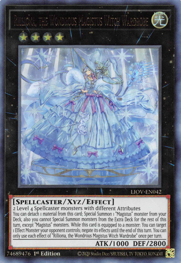 Rilliona, la maravillosa bruja Magistus Armario [LIOV-EN042] Ultra Raro 