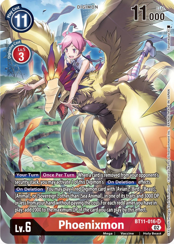 Phoenixmon [BT11-016] (Arte alternativo) [Fase dimensional] 