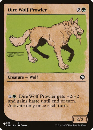 Dire Wolf Prowler (Escaparate) [La lista] 