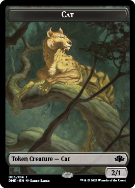 Zombie // Cat (003) Double-Sided Token [Dominaria Remastered Tokens] - 0