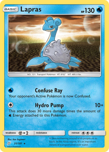 Lapras (31/181) [Sol y Luna: Formen equipo] 