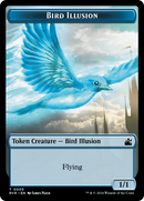 Spirit (0018) // Bird Illusion Double-Sided Token [Ravnica Remastered Tokens]-2