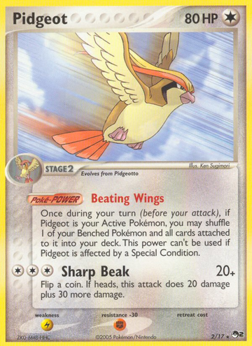 Pidgeot (17/2) [Serie POP 2] 