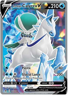 Jinete de hielo Calyrex V (163/198) [Espada y escudo: Reinado escalofriante] 