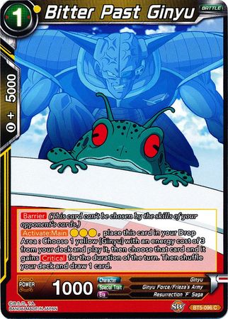 Ginyu del pasado amargo (BT5-096) [Renacimiento milagroso] 