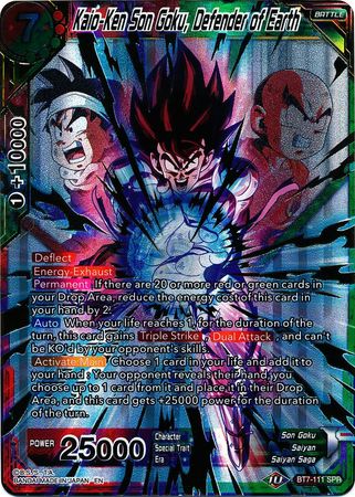 Kaio-Ken Son Goku, Defensor de la Tierra (SPR) (BT7-111) [El asalto de los Saiyans] 