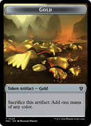 Gold // The Monarch Double-Sided Token [Murders at Karlov Manor Commander Tokens]-1