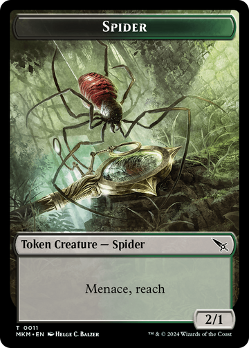 Detective // Spider Double-Sided Token [Murders at Karlov Manor Tokens] - 0